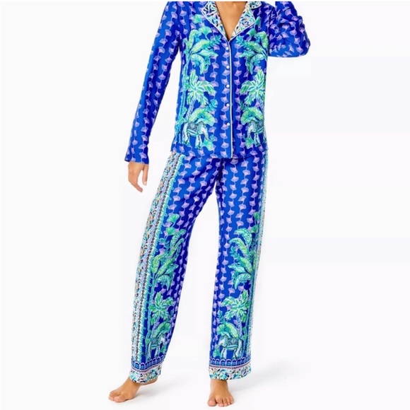 Lilly Pulitzer Other - NWT! Lilly Pulitzer Blue Grotto PJ Woven Top